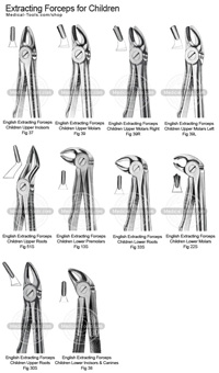 English Extracting Forceps Set for Children