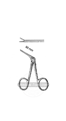 Otology Serrated, Straight 4mm