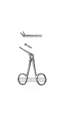 Otology Bent Upwards, Serrated 4mm 